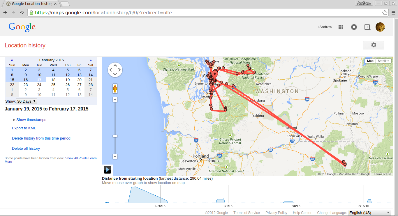 location history